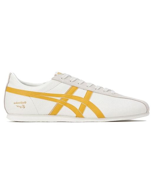 Onitsuka Tiger Fb Trainer Lightweight Breathable Low Top Casual Shoes/sneakers  White Yellow in Metallic for Men | Lyst