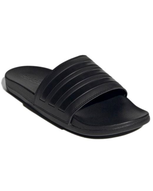 Adidas Blue Adilette Comfort Slide 'Triple'