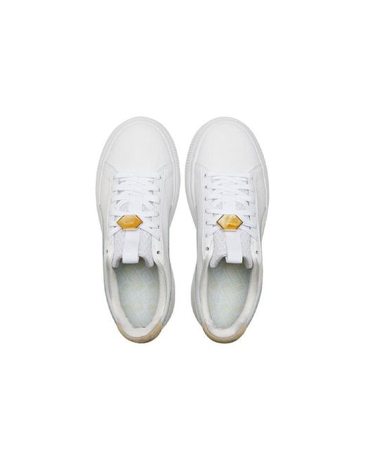 PUMA White (Wmns) Suede Mayu Crystal Galaxy