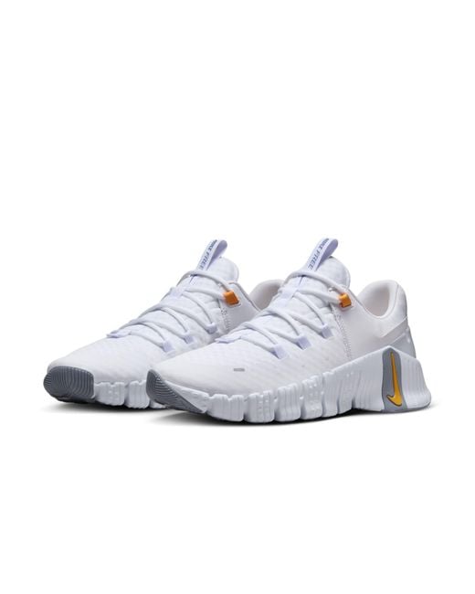 Nike White Free Metcon 5 for men