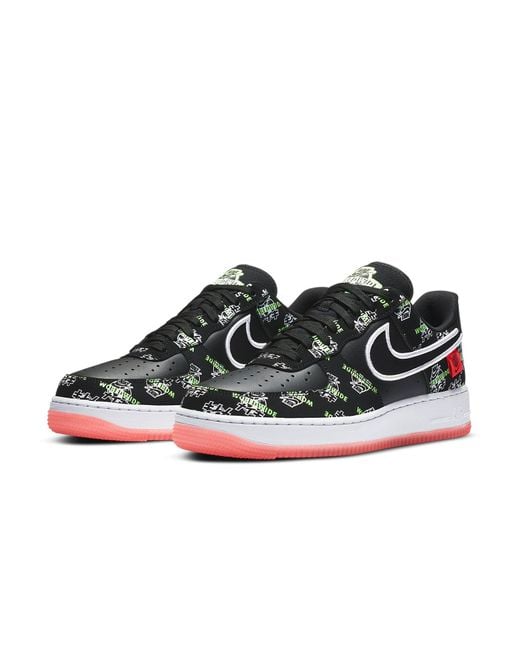 Nike Black Air Force 107 Lv8 Worldwide for men