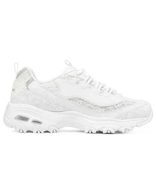 Skechers White (Wmns) D'Lites 1.0