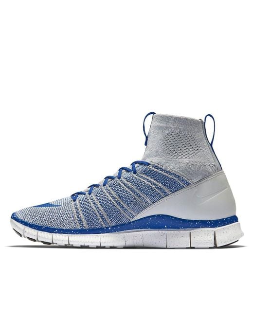 Nike Blue Free Flyknit Mercurial 'Wolf Game Royal' for men
