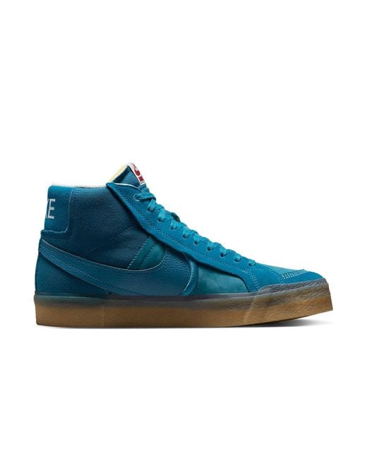 Nike Blue Zoom Blazer Mid Premium Plus Sb Gum' for men