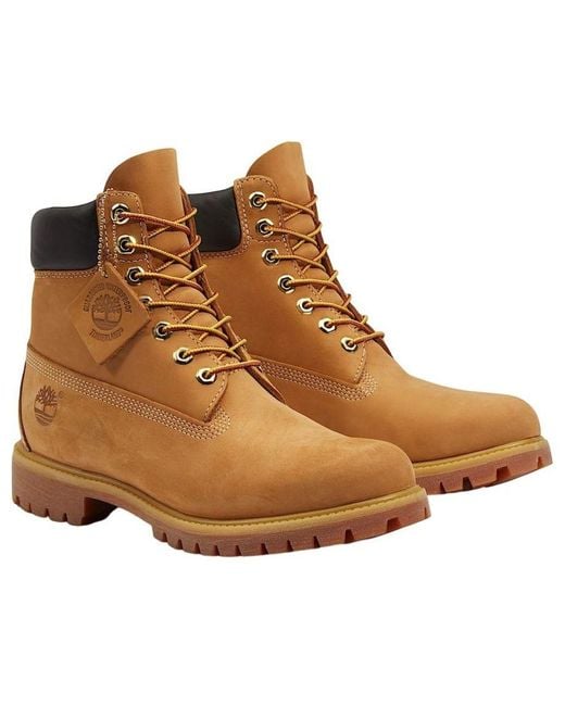 Timberland Brown Premium 6-Inch Waterproof Boots 'Wheat' for men