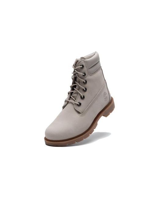 Timberland Gray (Wmns) Linden Woods 6 Inch Waterproof Boots 'Light'