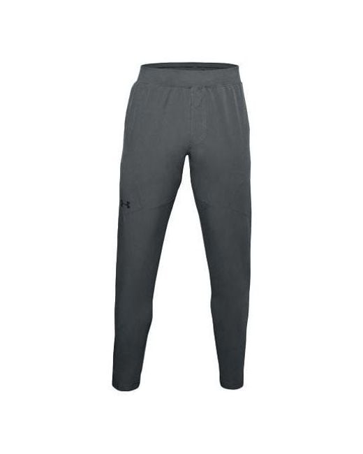 Under Armour Gray Flex Woven Tapered Pants 'Pitch' for men