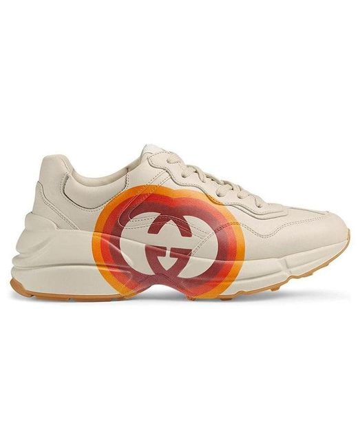 Gucci Red Rhyton 'Logo Print' for men