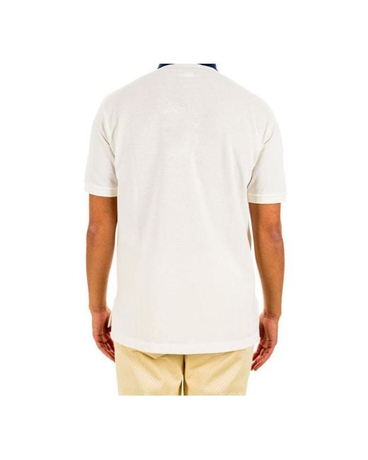 Gucci White Interlock G Short Sleeve Polo for men