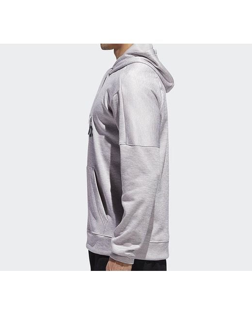 Adidas Gray Large Logo Printing Pattern Pullover for men