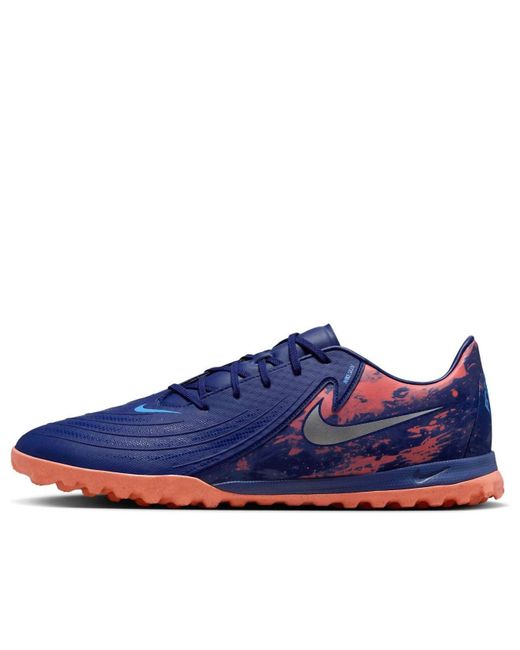 Nike Blue Phantom Gx 2 Academy 'Erling Haaland' Turf Low-Top Football Shoes for men