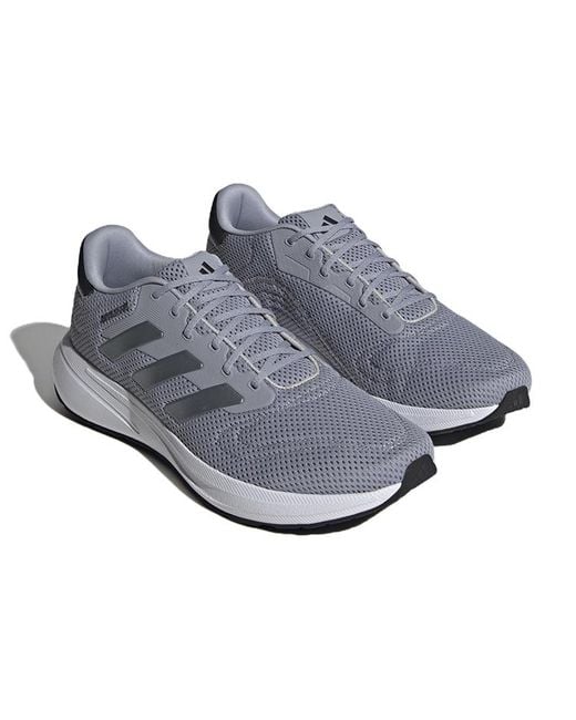 Adidas Gray Response Runner 'Hallo Night Metallic' for men