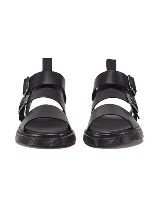Dr. Martens Blue Gryphon Brando Leather Gladiator Sandals