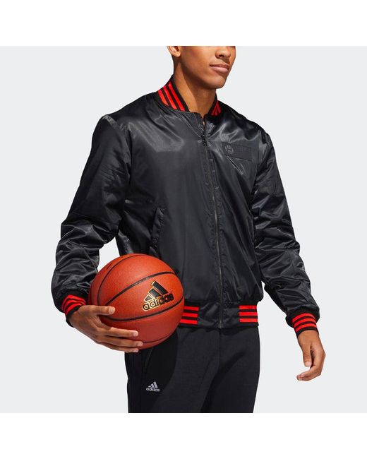 Adidas Blue Hrdn Jkt Bb Sho Casual Sports Basketball Jacket for men