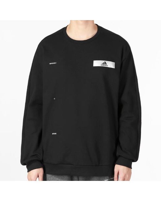 Adidas Black Tech Reflective Sweatshirt for men