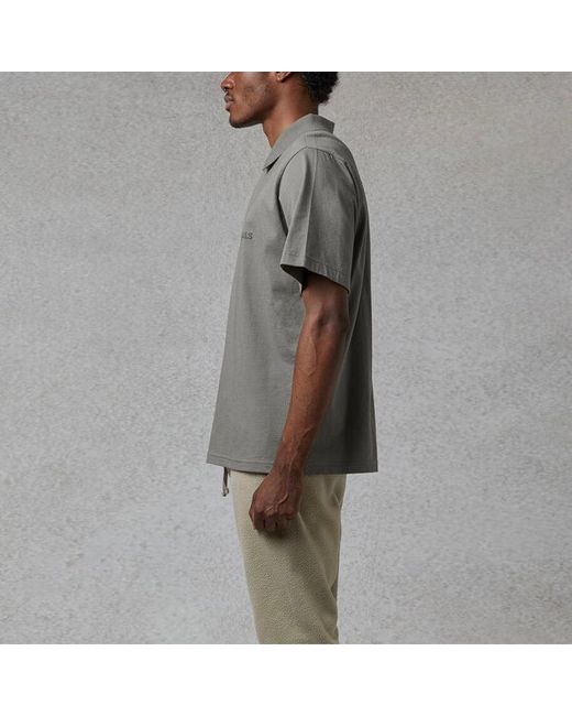 Fear Of God Gray Ss20 Polo Shirt 'Cement' for men