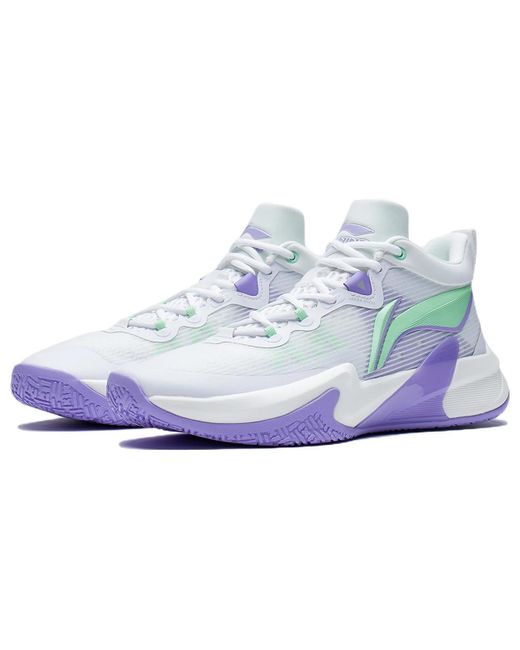 Li-ning White Superlight Speed 1 'Standard Pinkgreen' for men