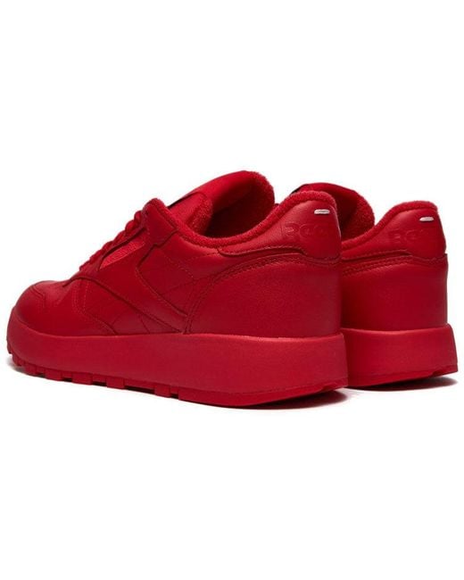Reebok Red Maison Margiela X Classic Leather Tabi 'Vector' for men