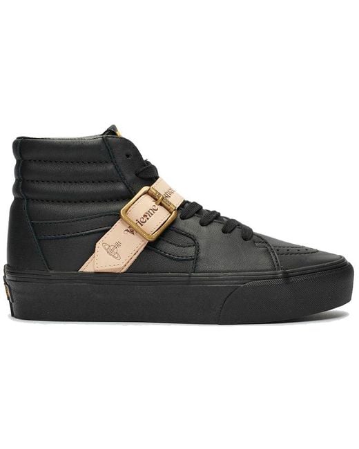 Vans Black Sk8-Hi Platform Vivienne Westwood Anglomania Buckle for men