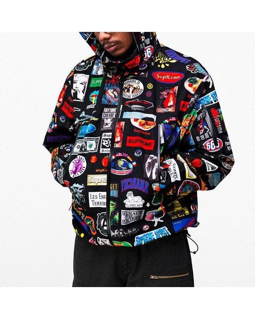 Supreme Green Gore-Tex Stickers Shell Jacket for men