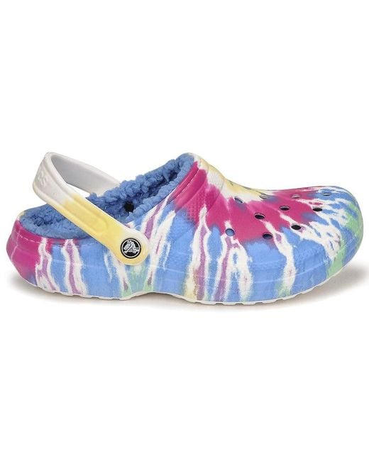 CROCSTM Blue Classic Clog Tie Dye Multi for men