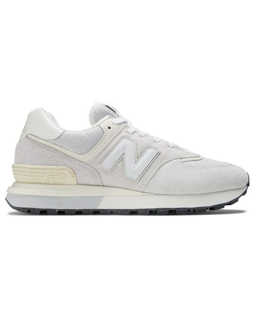 New Balance White 574 Legacy Cream' for men