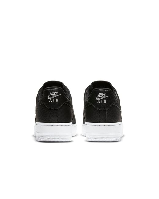 Nike Black (Wmns) Air Force 1 '07 Essential 'Tumble Leather
