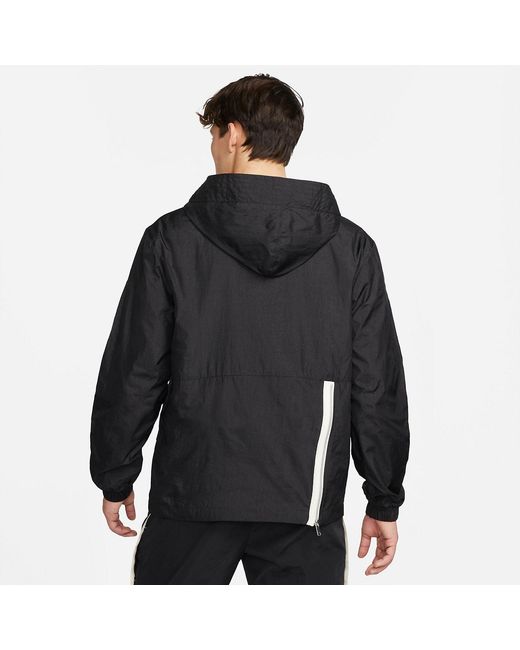 Nike Black Sportswear Essentials Anorak Jacket for men