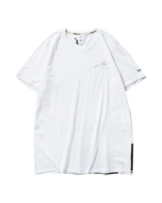 PUMA White X Tyakasha Crossover Short Sleeve Couple Style for men