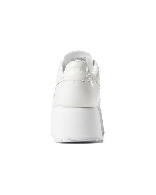 Reebok White (Wmns) Gigi Hadid X Classic Leather Triple Thick Sole Casual Skateboarding Shoes