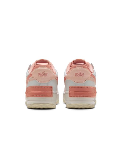 Nike White (Wmns) Air Force 1 Shadow Coral'