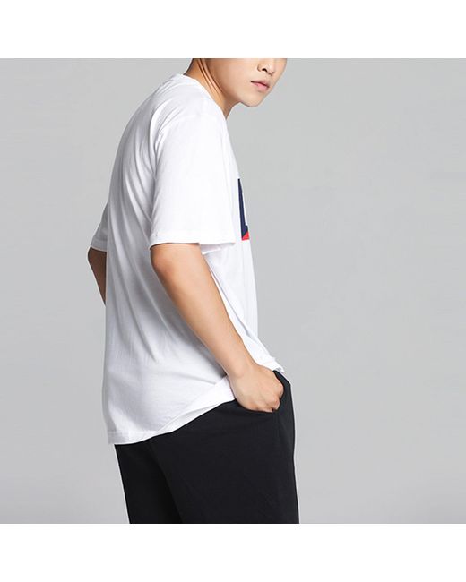PUMA White Flock Graphic T-Shirt for men