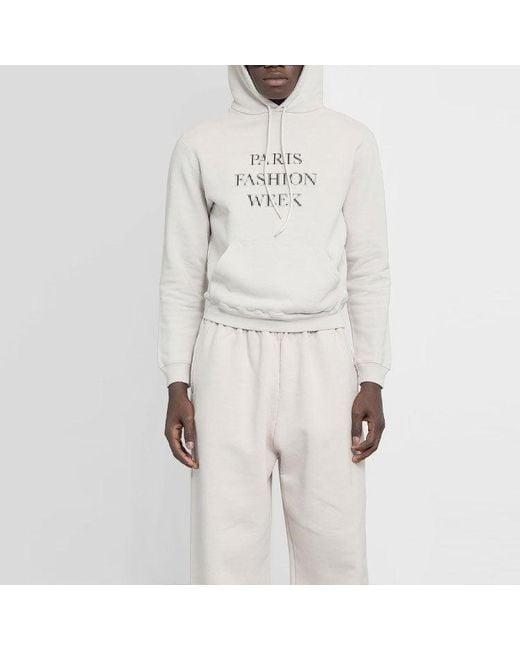 Balenciaga Gray Paris Fashion Week Hoodie 'Almond' for men