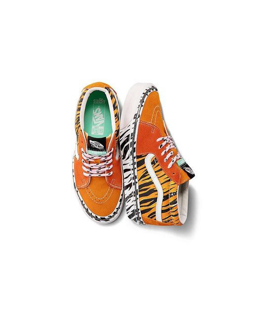 Vans Orange Aries X Og Sk8-Mid Lx 'Tiger Bright' for men