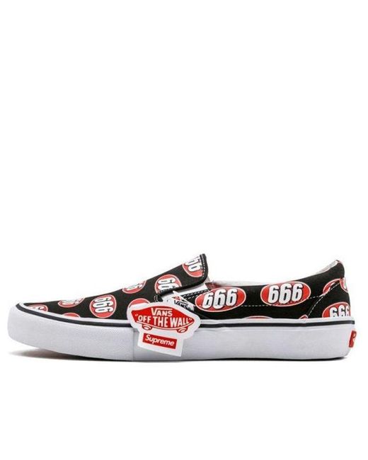 Vans Red Supreme X Slip-On 666' for men