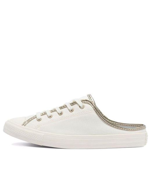 Converse Chuck Taylor All Star Dainty Mule 'washed Florals - Egret Light  Gold' in White | Lyst