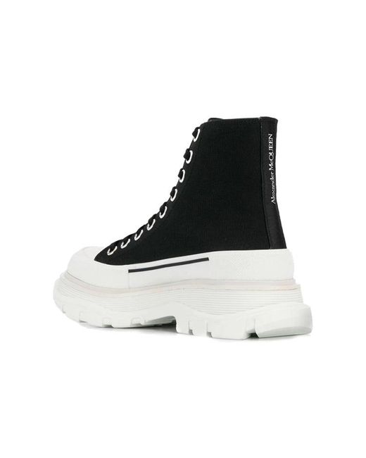 McQueen Black (Wmns) Tread Slick Boots