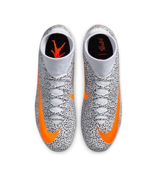 Nike White Cr7 X Mercurial Superfly 7 Academy Mg 'Safari' for men