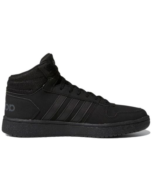 Adidas Black Hoops 2.0 Mid Shoes 'Core' for men