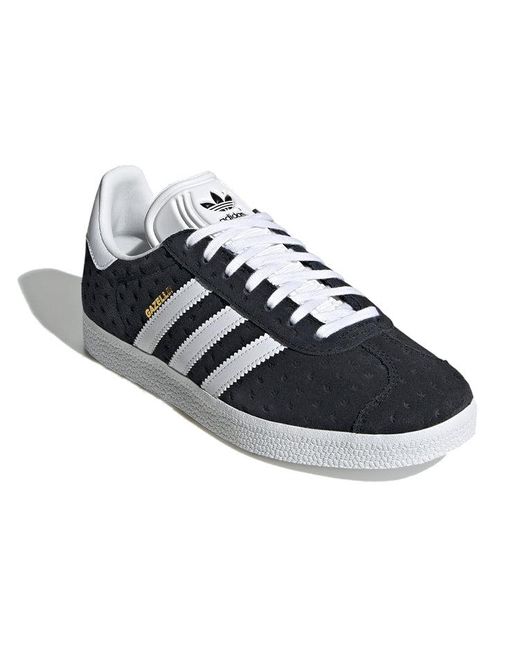 Adidas Blue (Wmns) Gazelle 'Allover Debossed Trefoils'