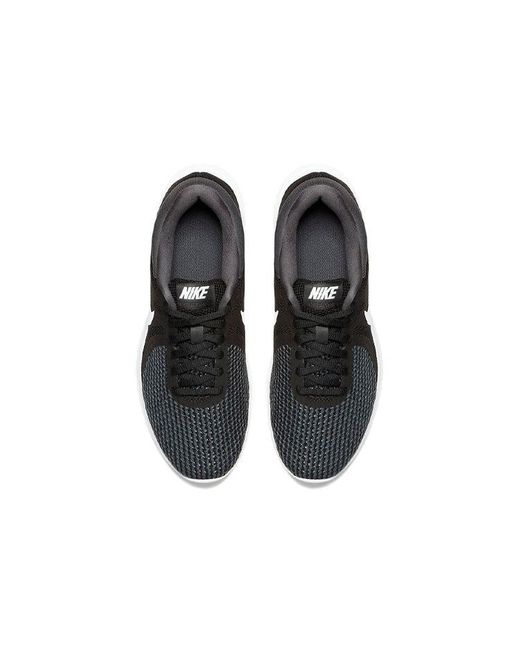 Nike Black Revolution 4 Running Shoe for men