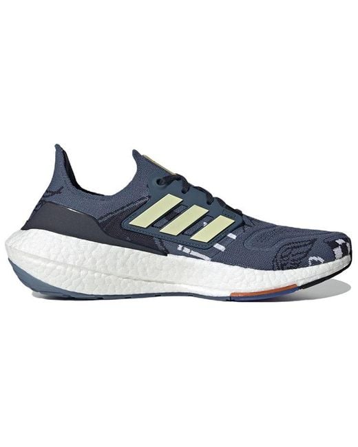 Adidas Blue Ultraboost 22 Shoes 'Wonder Steel Almost Legend Ink' for men