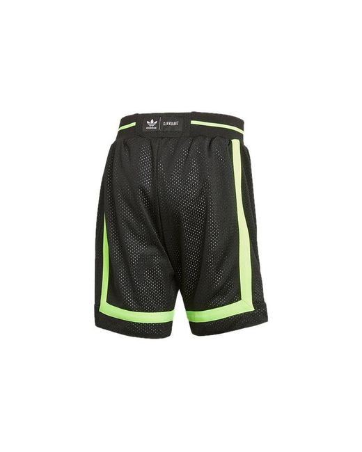 Adidas Green Originals X Sankuanz Crossover Double Sided Sports Shorts for men