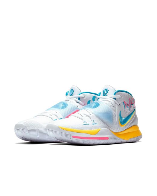 Nike Blue Kyrie 6 'Neon Graffiti' for men