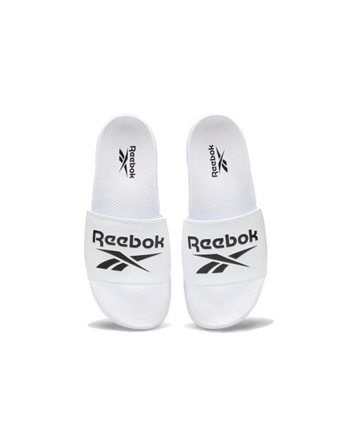 Reebok White Classic Slide for men