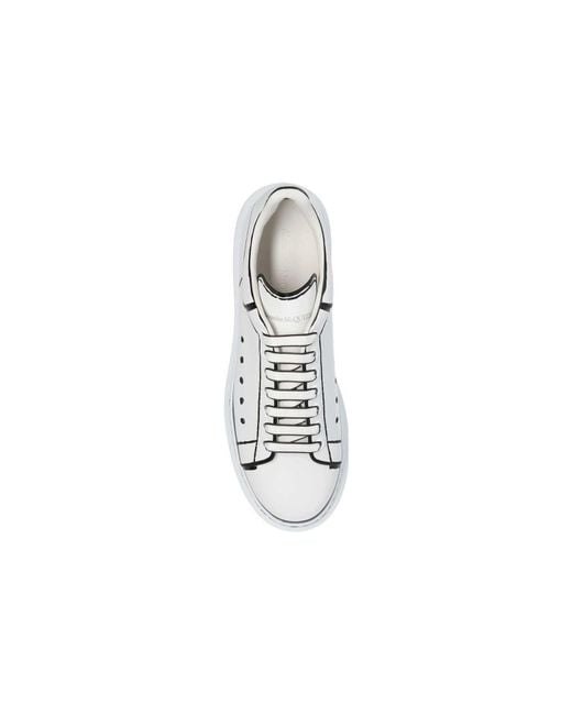 McQueen White Oversized Sneaker Outline' for men