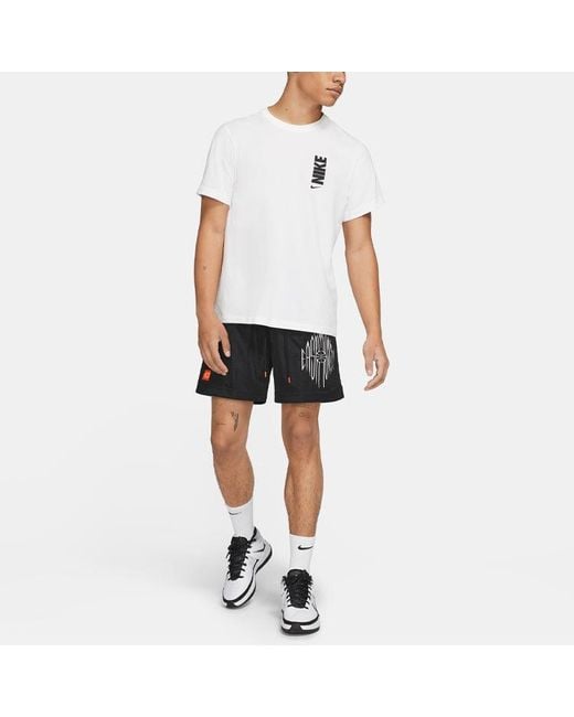 Nike Black Embroidered Logo Breathable Sports Shorts for men