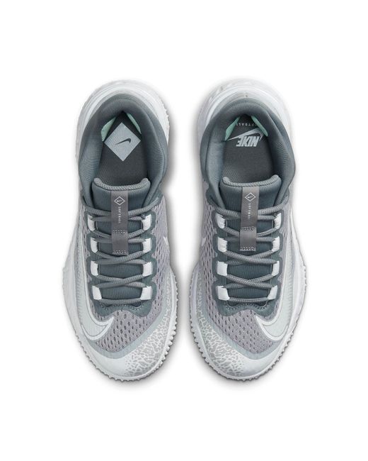 Nike Blue (Wmns) Alpha Huarache Elite 4 Turf Softball Shoes 'Wolf Pure Platinum'