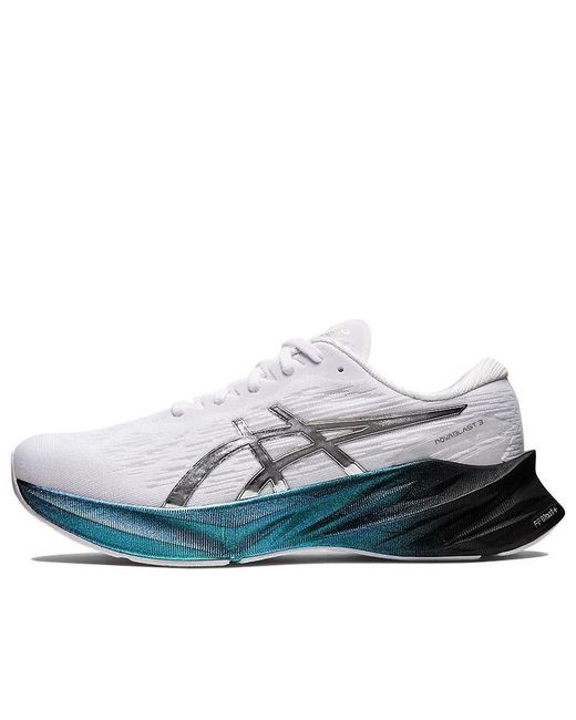 Asics Blue Novablast 3 Platinum Pure' for men