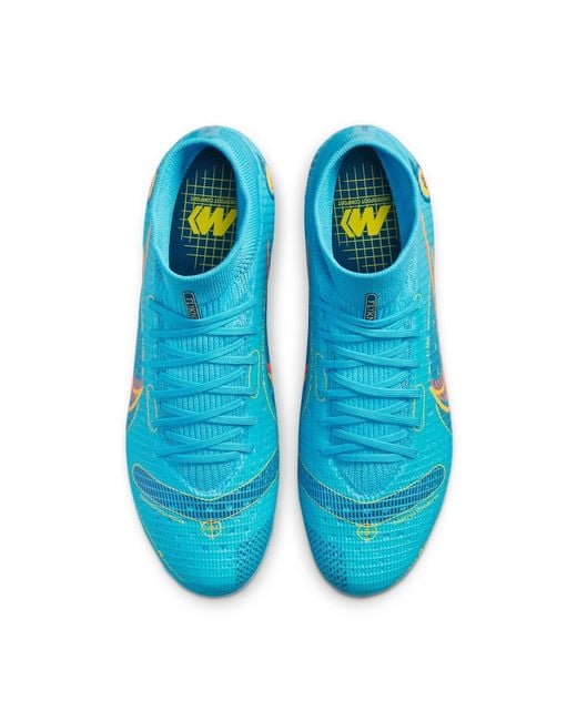 Nike Blue Mercurial Superfly 8 Pro Ag for men